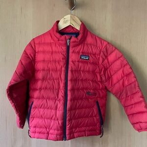 Kids Patagonia Red Puffer Jacket, 4t